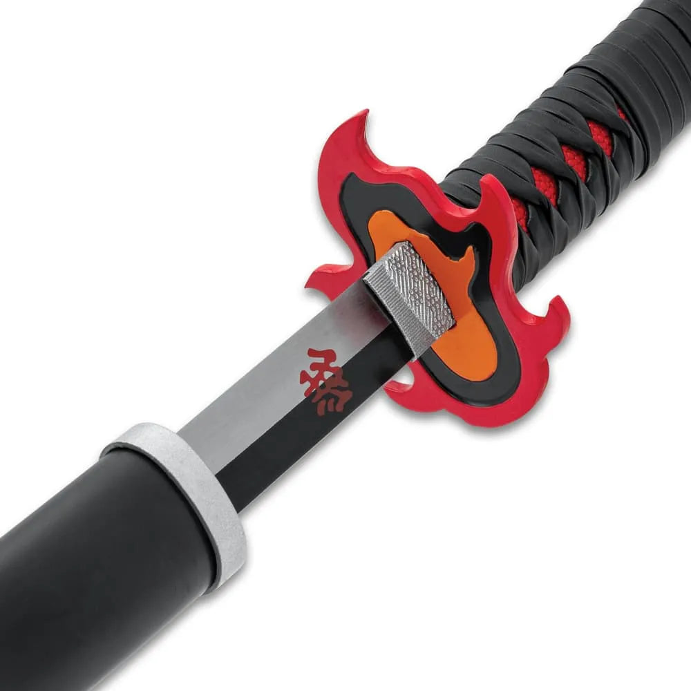 Tanjiro Kamado's Fire Demon Slayer Sword and Scabbard