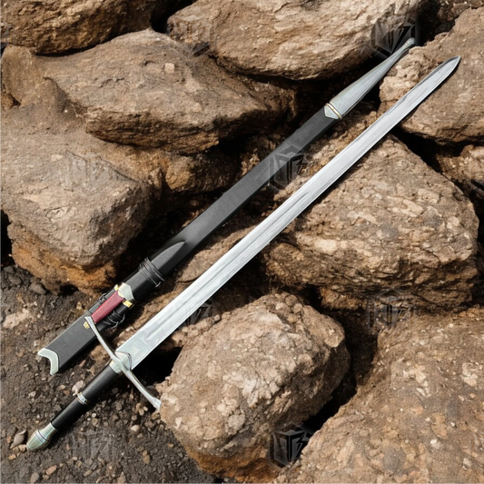 Premium Aragorn’s Strider Legacy Sword Replica LOTR with Oak Stand