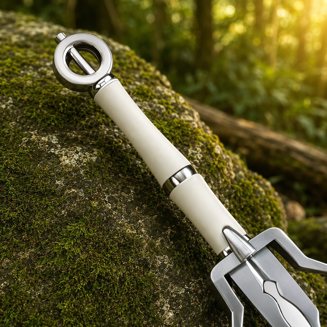 Ciri’s Sword The Witcher 3 display replica with silver fantasy styling, brown handle details, decorative collector appeal, cosplay prop use, and gamer room decor