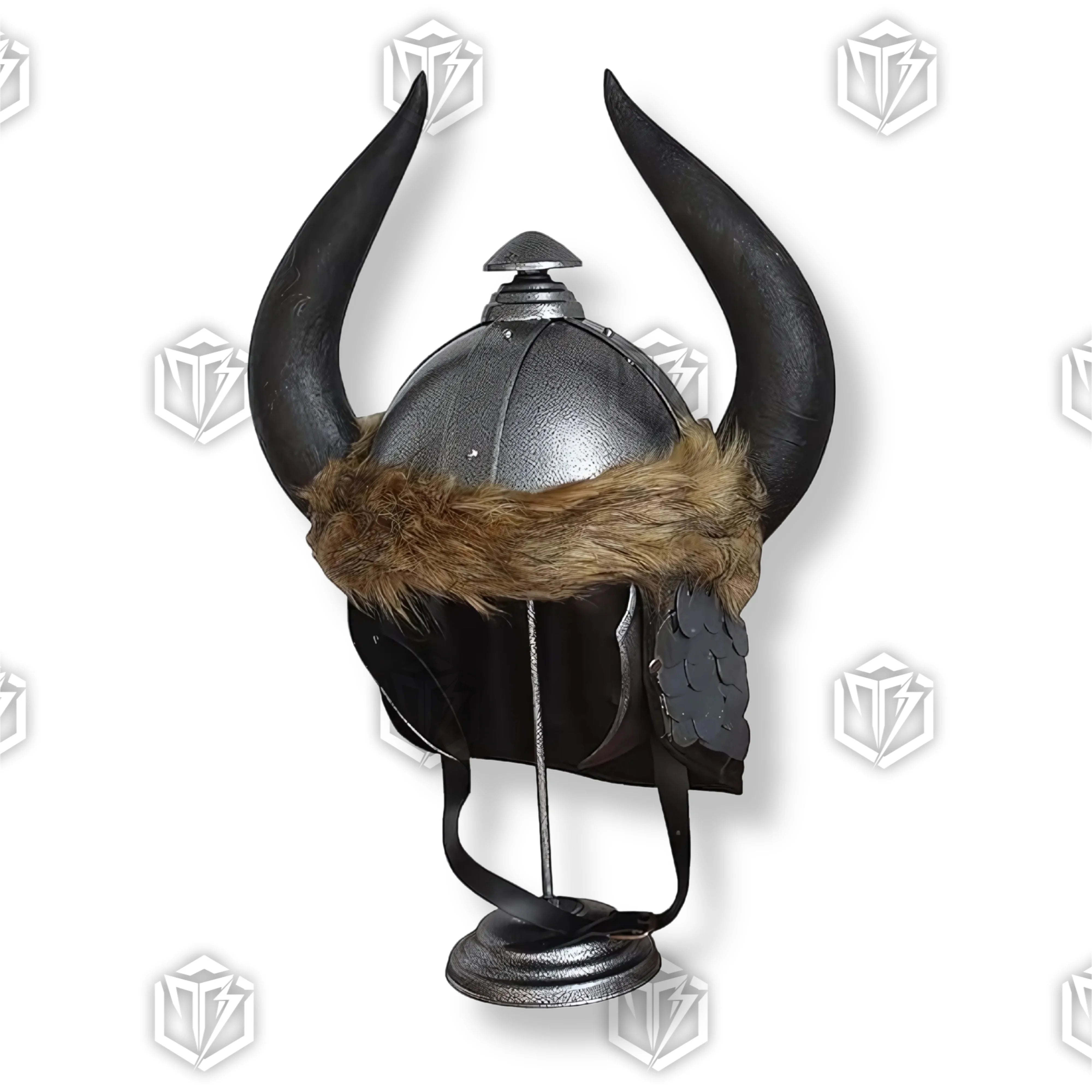 Premium Conan the Barbarian Helmet Movie Replica with horned design.