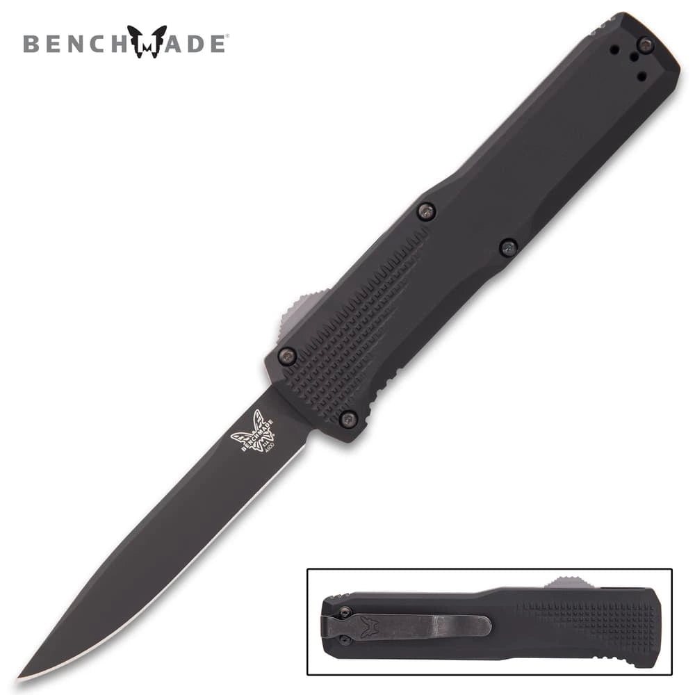 Benchmade Phaeton OTF knife deployed view