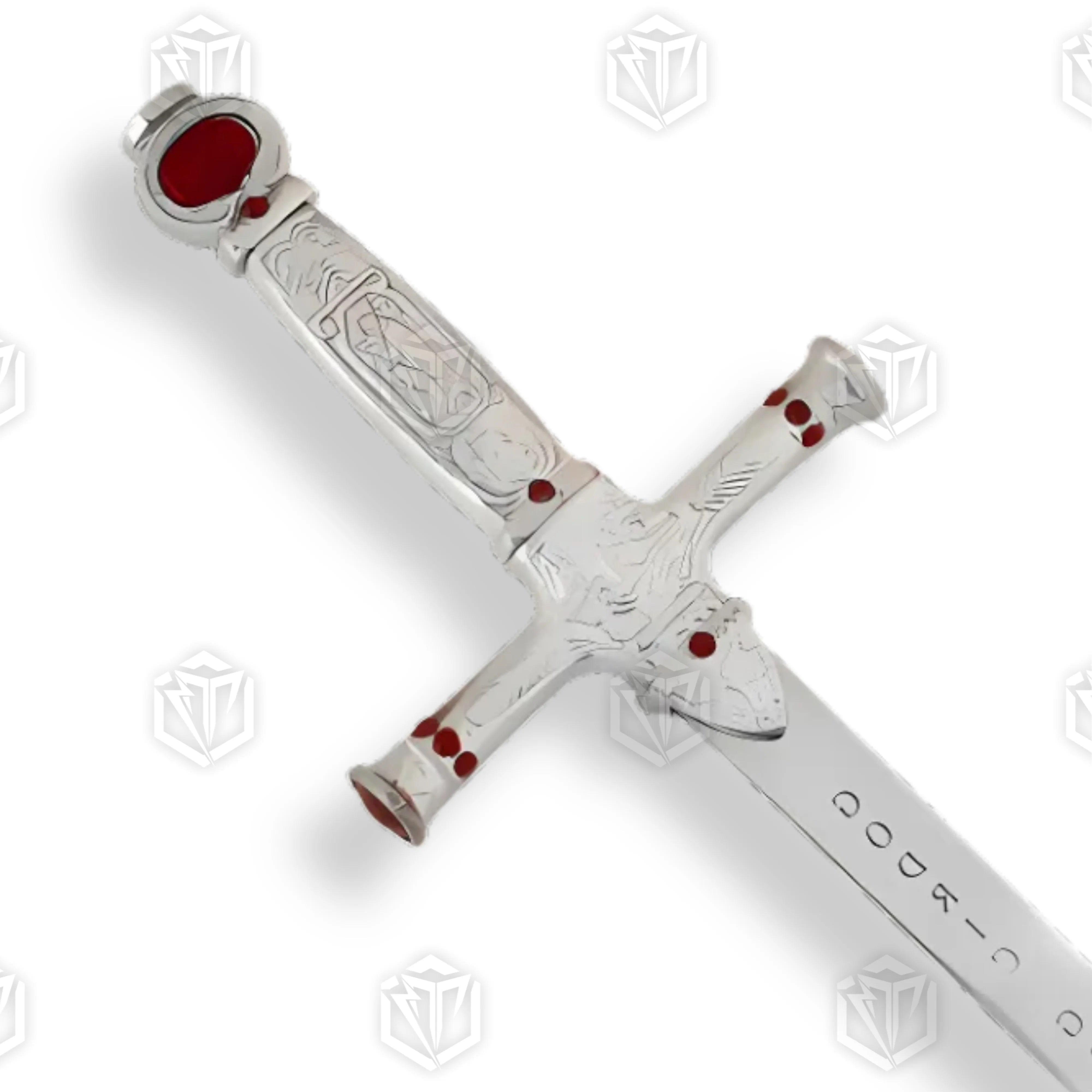 Premium Harry Potter Godric Gryffindor Sword Replica with ruby cabochons.