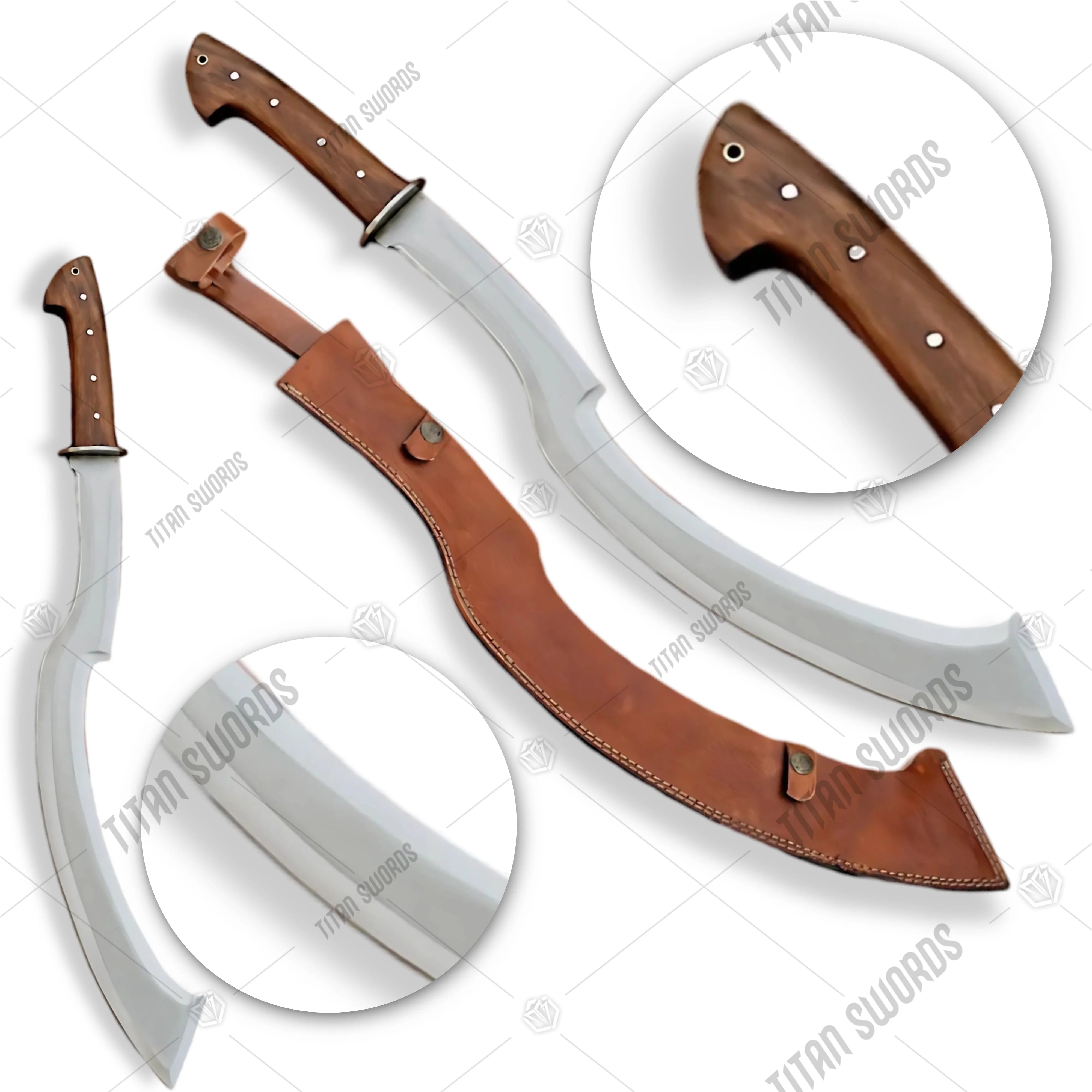 Premium Heirloom Egyptian Khopesh Sword Replica with hieroglyphic engravings.