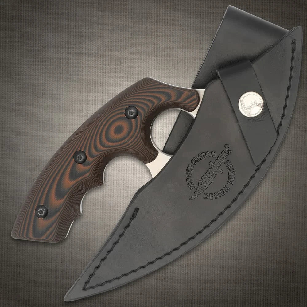 Genuine leather sheath Hibben Legacy Ulu carry