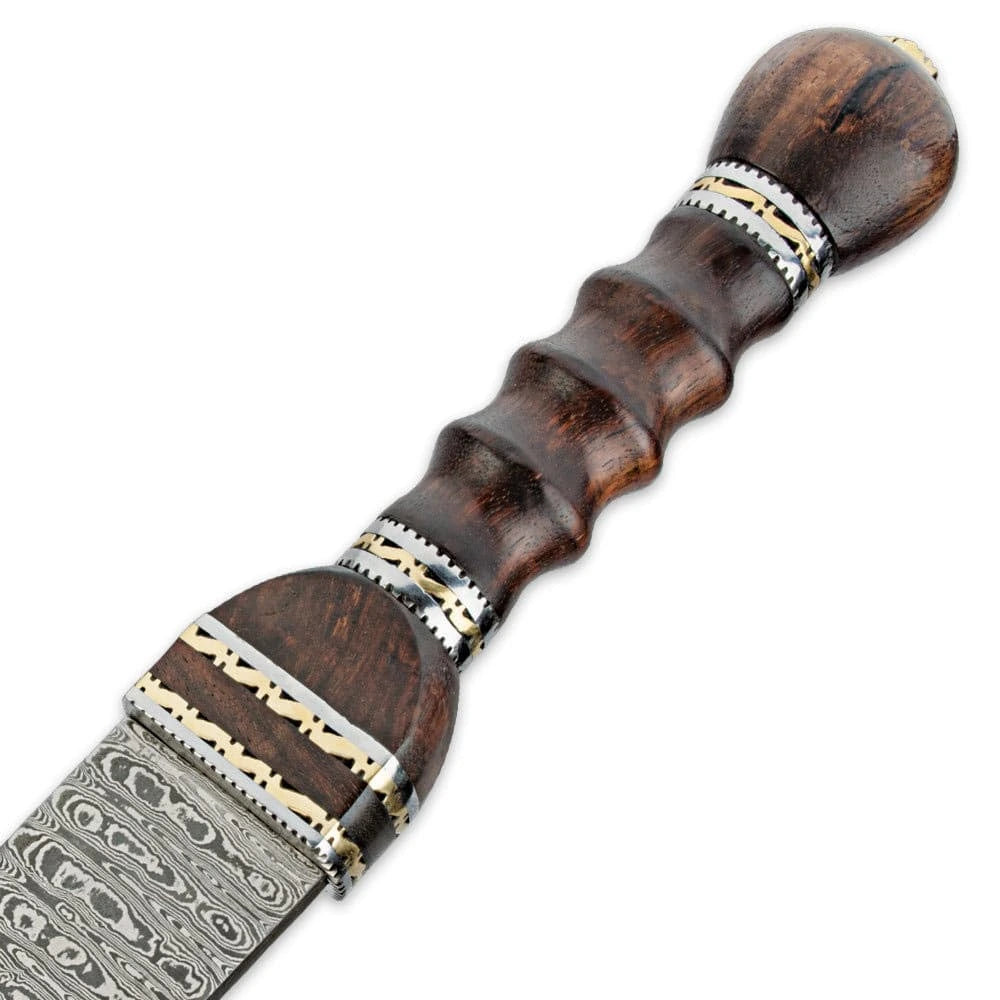 Premium Historical Gladiator Damascus Steel Sword with damascus steel.