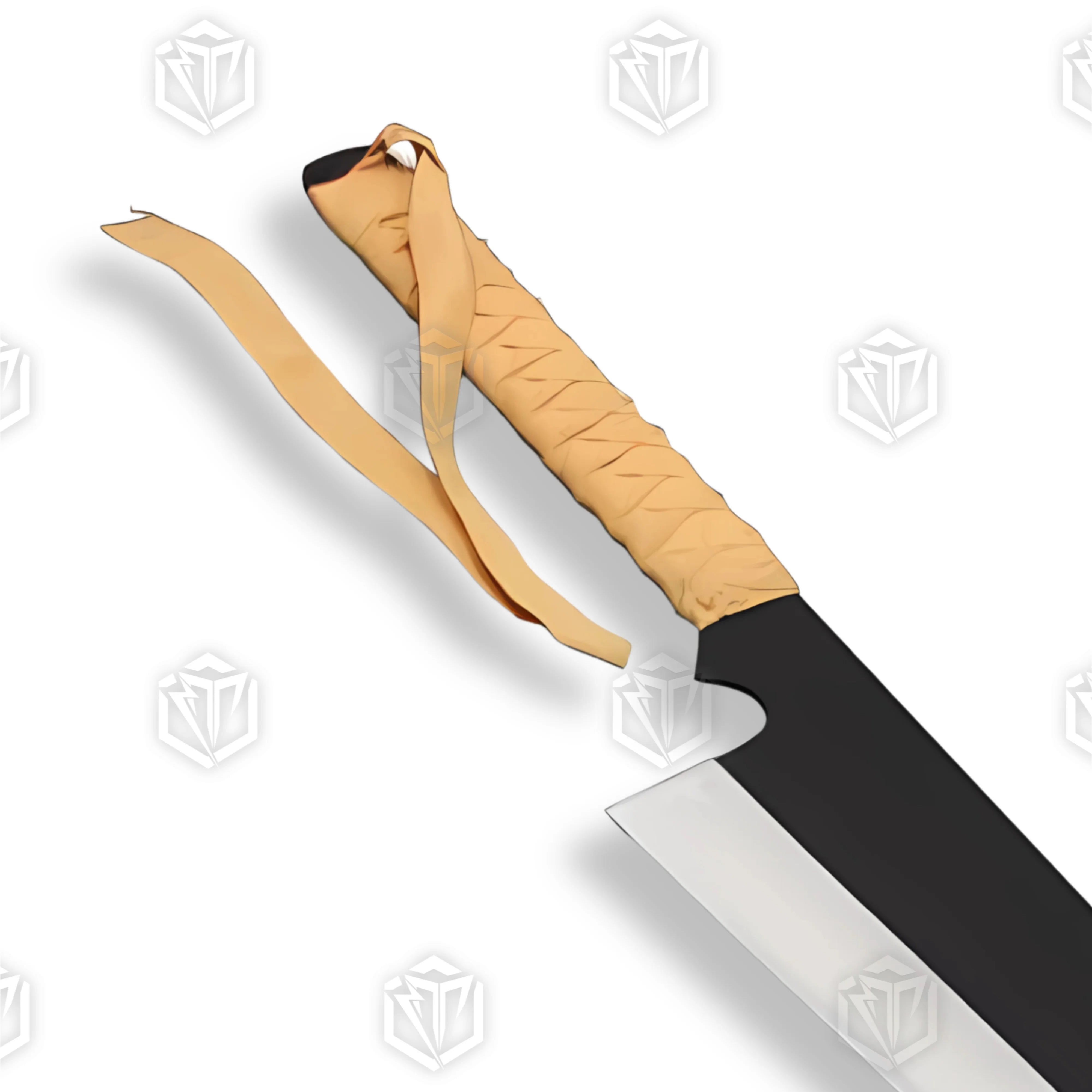 Premium Ichigo Kurosaki Zangetsu Shikai Sword Replica with two-tone blade.