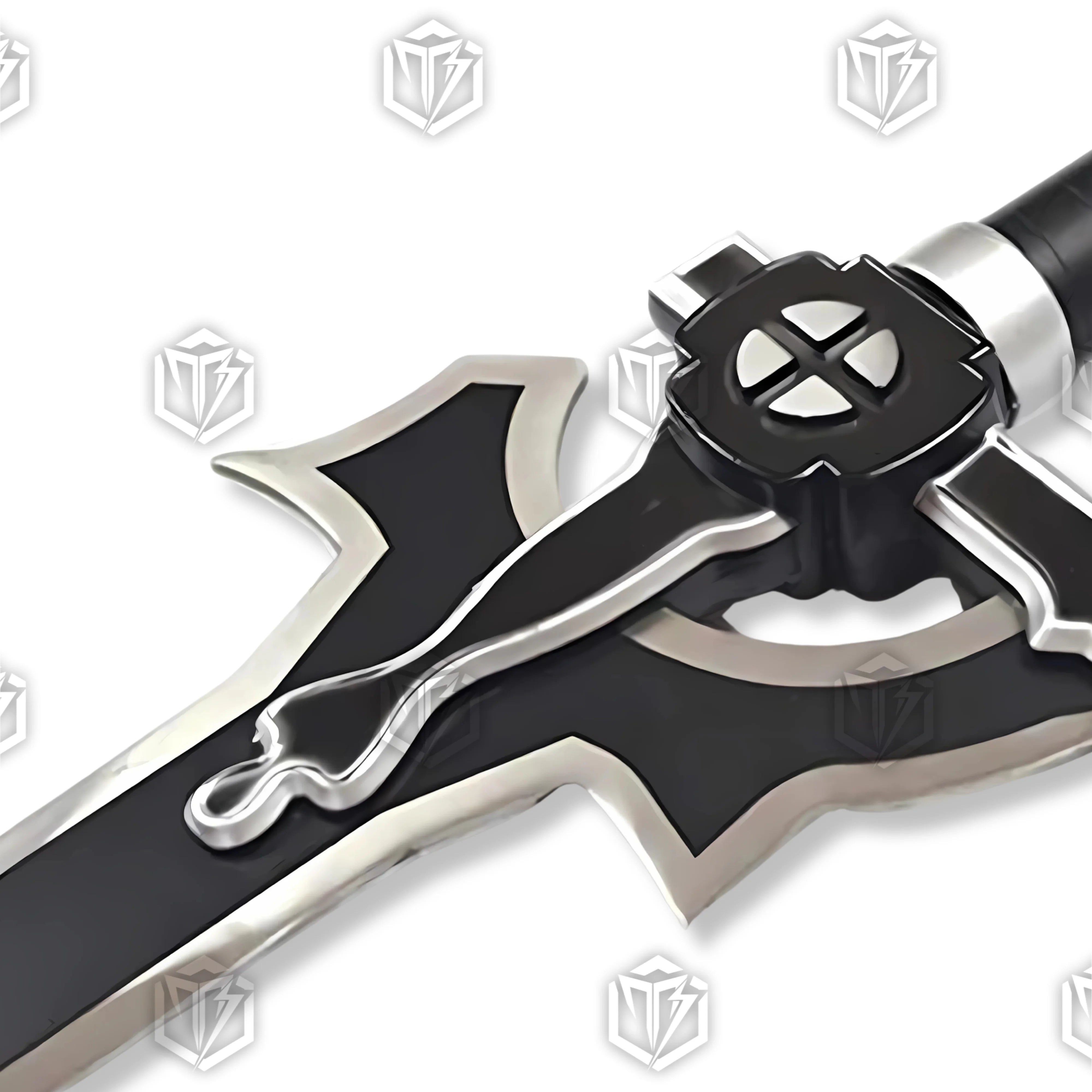 Premium Kirito Elucidator Sword Replica From SAO with black blade.