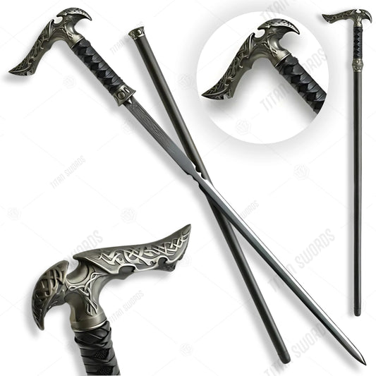 Kit Rae Black Axios Sword Cane Collectible