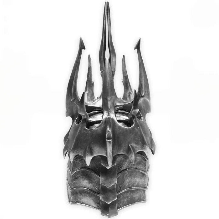 Lich King helmet premium resin replica World of Warcraft full view with spiked crown