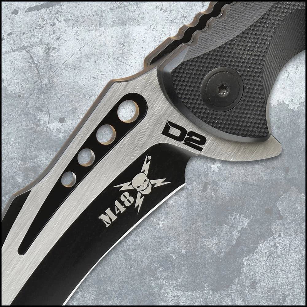 M48 Steel Titan Folder Karambit fully open