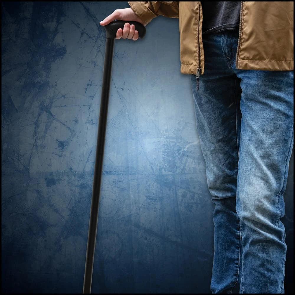 Night Watchman stealth defender sword cane with 25-inch 1060 blade and nylon handle for mobility