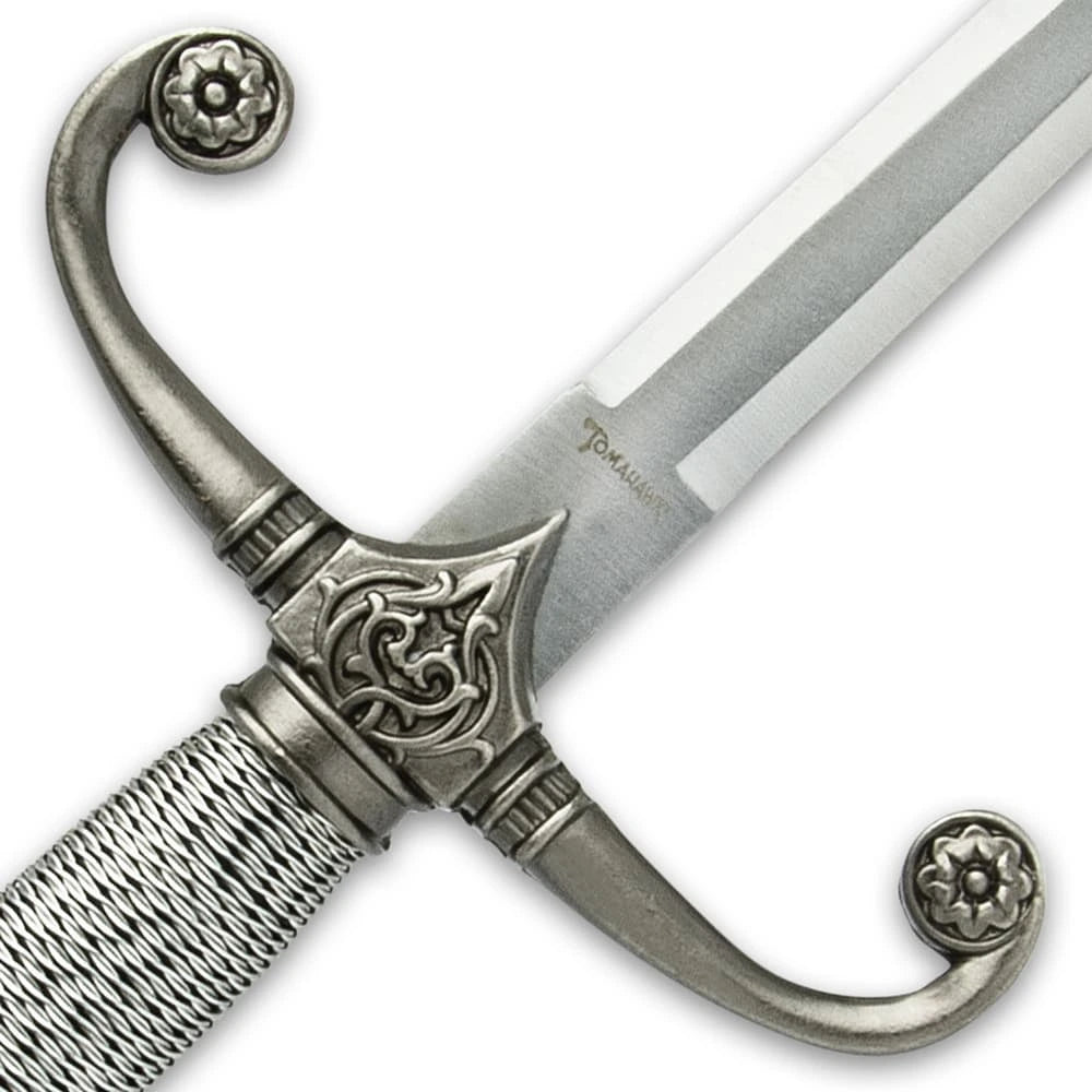 Royal Knights medieval dagger with sheath display design