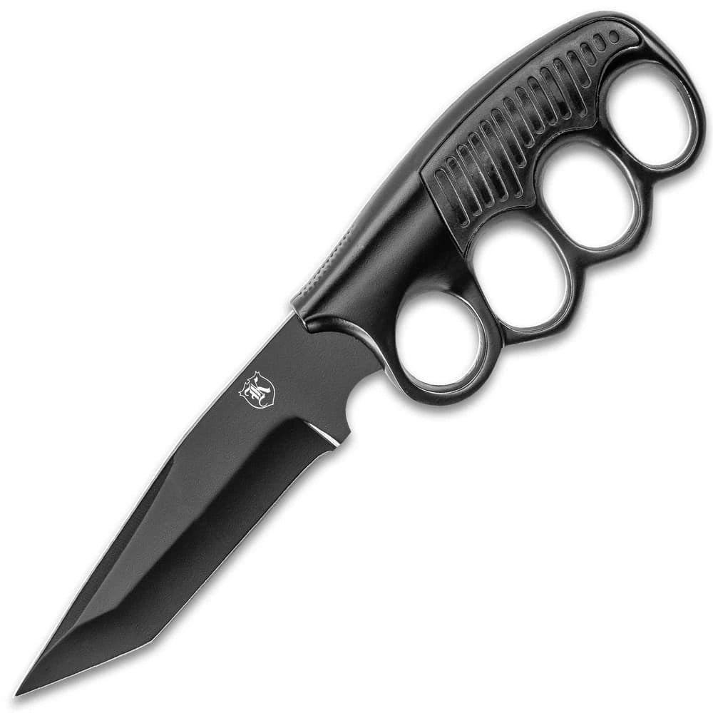 Sentry knucklebuster knife full view with sheath