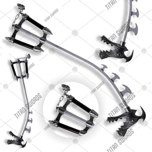 Premium Sora Fatal Crest Dragon Keyblade Replica Kingdom Hearts with stainless steel blade.