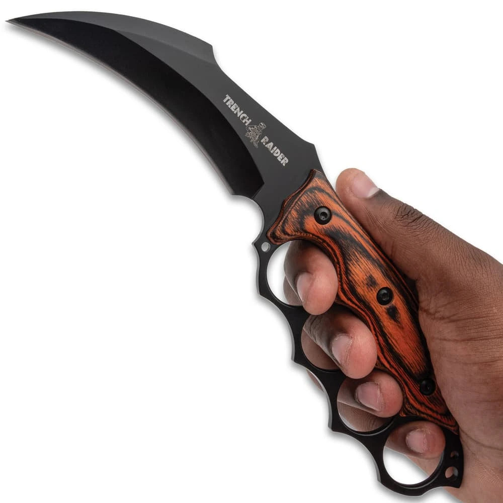 Trench Raider Karambit knuckle duster full view