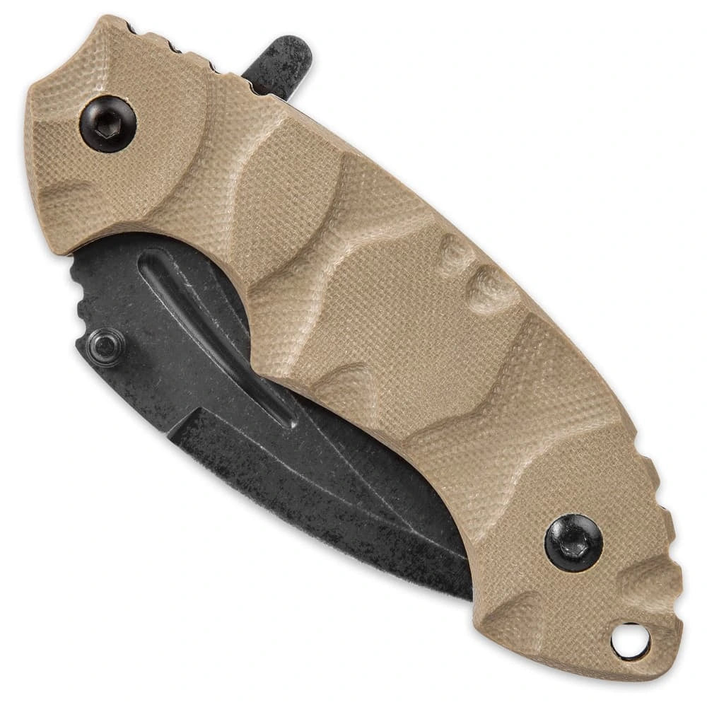 USMC Scorching Sands hawkbill knife open view