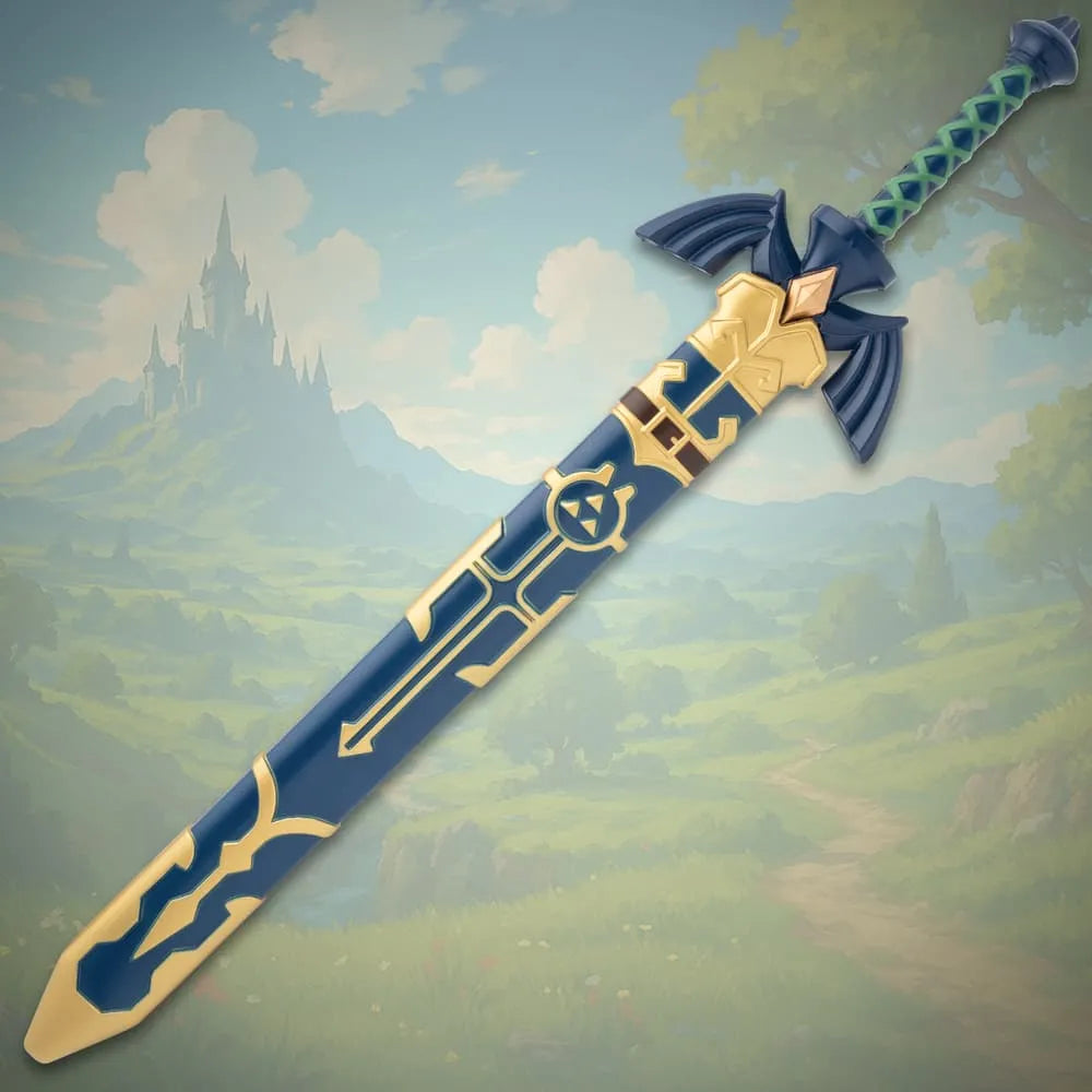 Zelda Foam Master Sword | 31 1/2” overall | includes hard plastic scabbard
