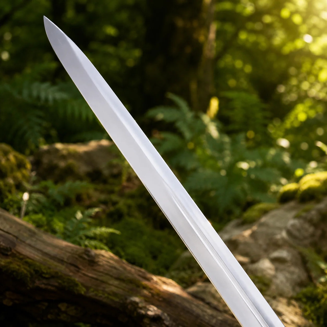 Aragorn Strider Ranger Sword LOTR green display replica with Ranger-inspired fantasy styling and collectible Lord of the Rings decor presentation