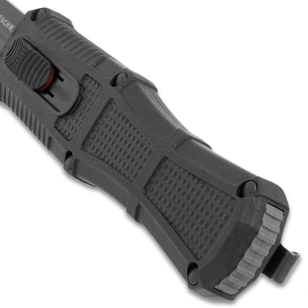 Benchmade Claymore OTF knife fully deployed
