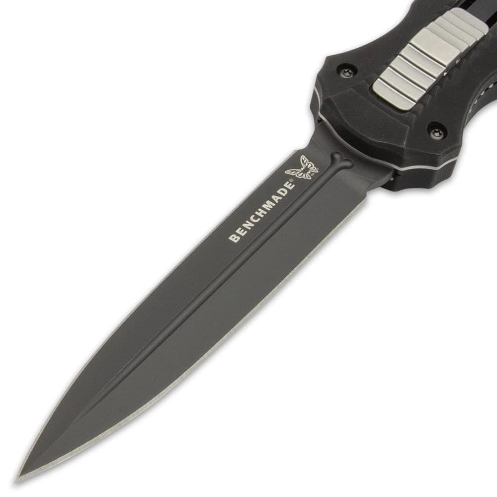 Benchmade Infidel All-Black OTF knife deployed