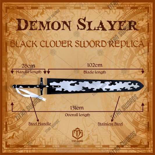 Black Clover Asta Sword Replica Demon Slayer