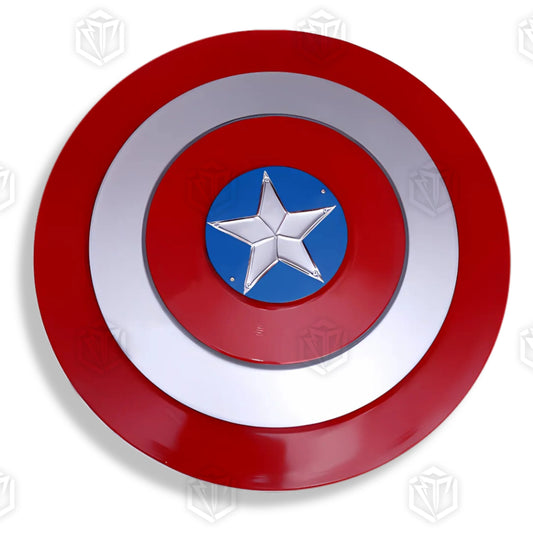 Premium Captain America Elite Vibranium Shield with aluminum finish.