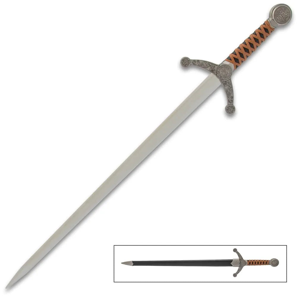 Celtic Claymore sword stainless steel collectible display