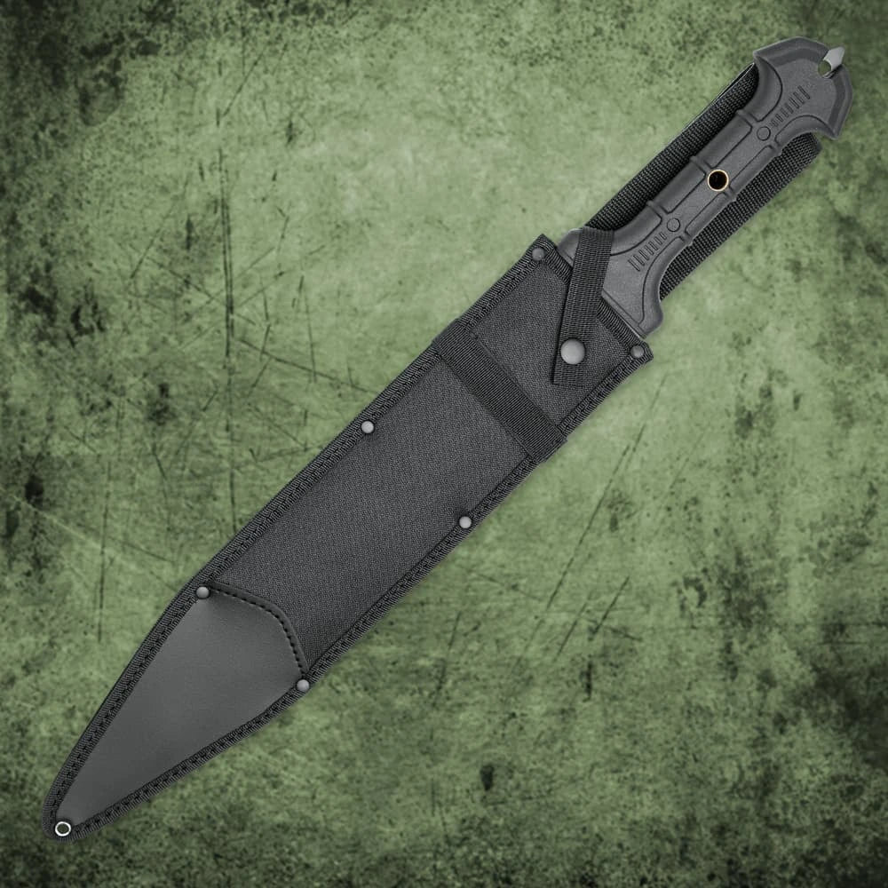 Combat Commander gladiator sword – 60.96cm carbon steel Roman gladius with 42.23cm sharpened blade, TPR rubber grip & brass guard | Premium Pompeii gladius replica for cosplay and reenactment