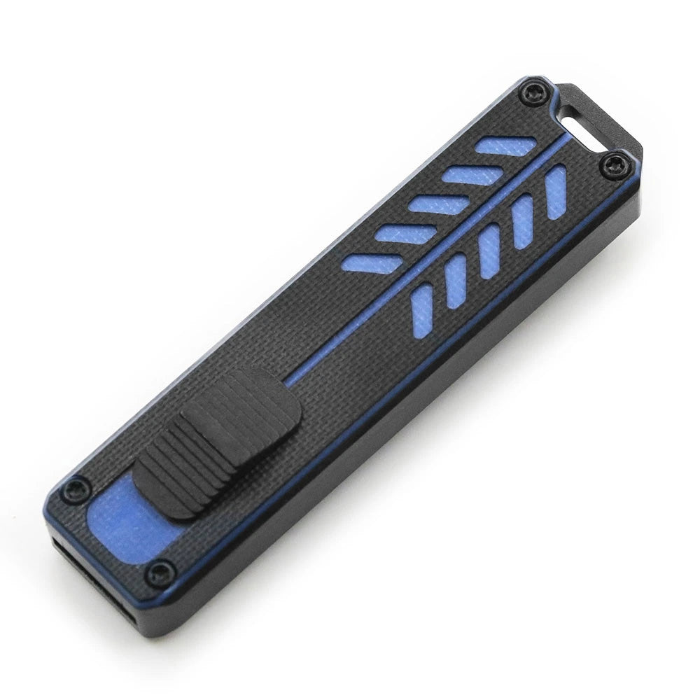 Aluminum G10 handle grip on compact tactical cutter