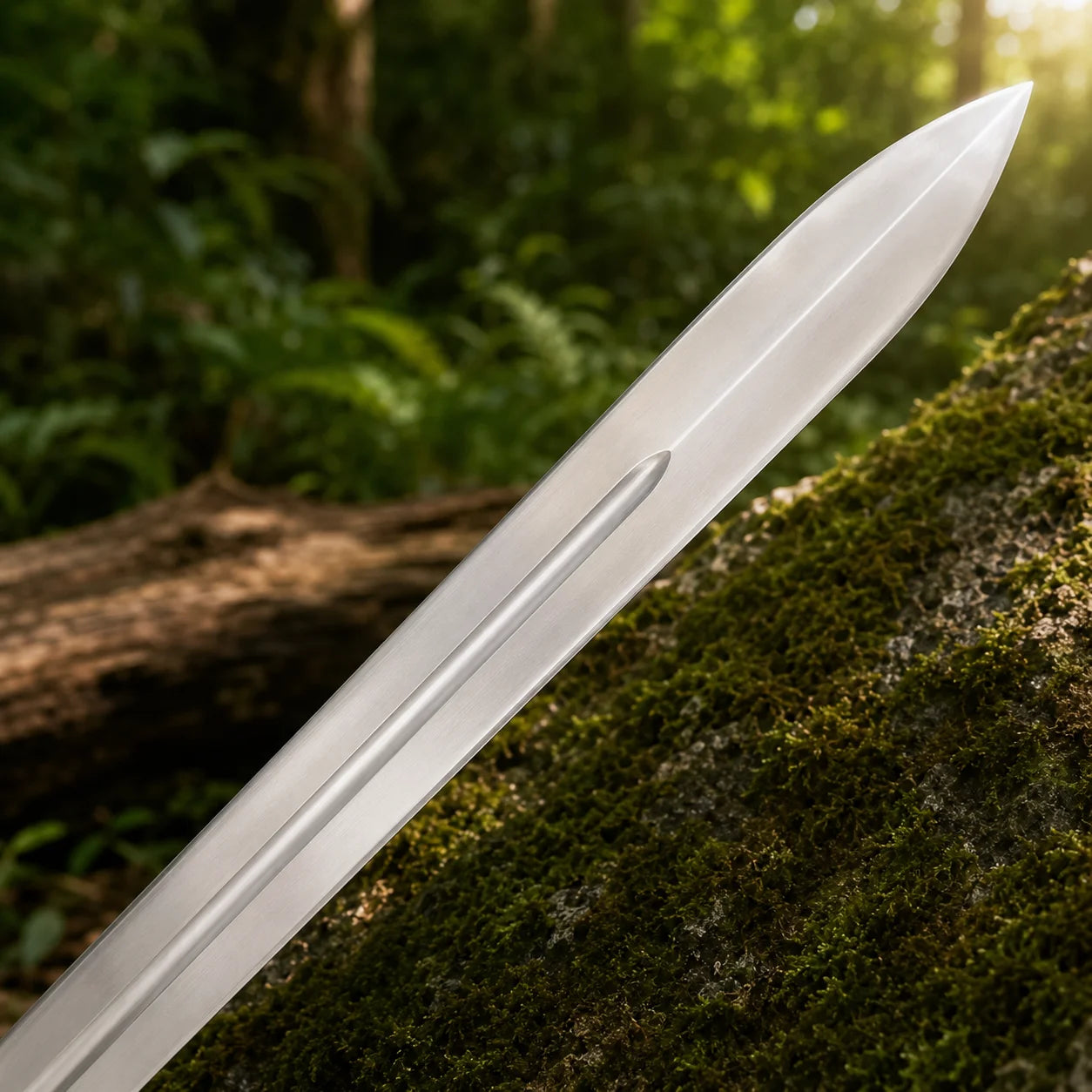 Conan Atlantean Sword Conan display replica collectible with metallic silver and bronze fantasy styling, detailed handle design, decorative display appeal, cosplay prop use, and collector room decor