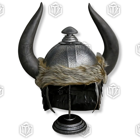 Premium Conan the Barbarian Helmet Movie Replica with horned design.