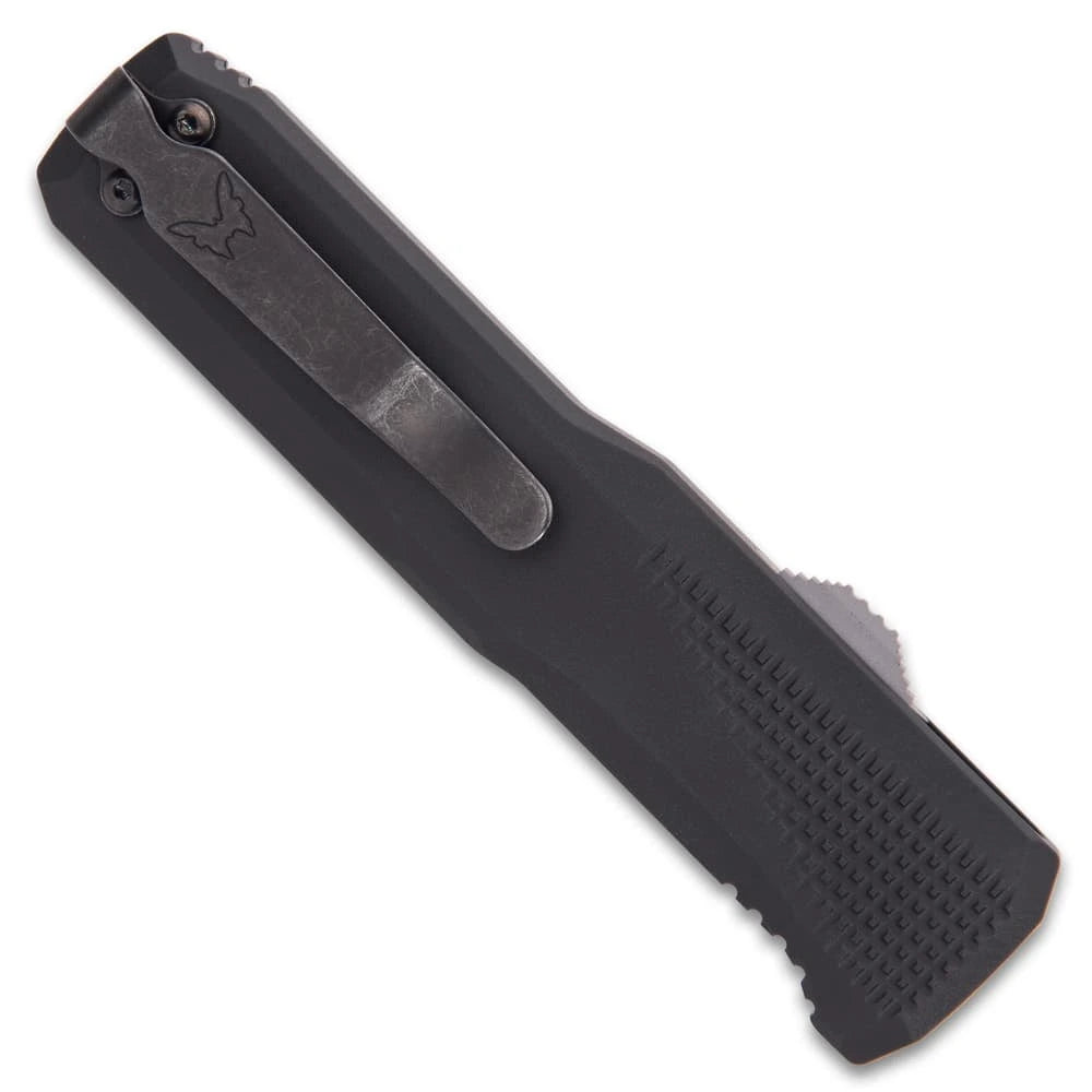 Benchmade Phaeton OTF knife deployed view