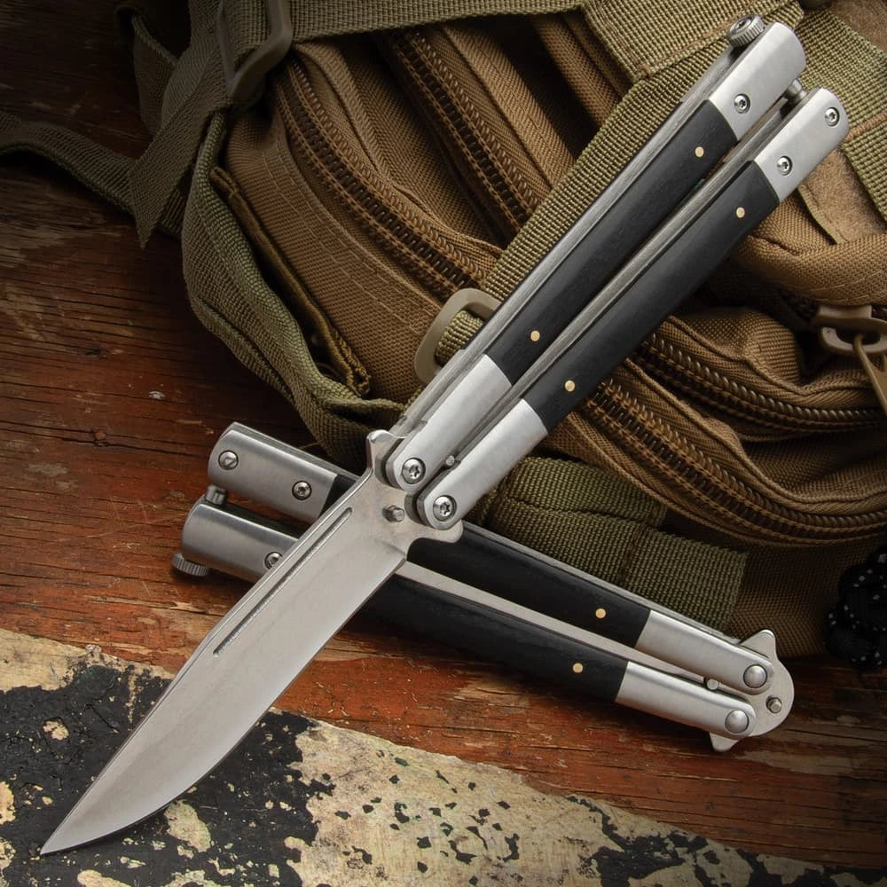 EnigmaEdge butterfly knife collectible display