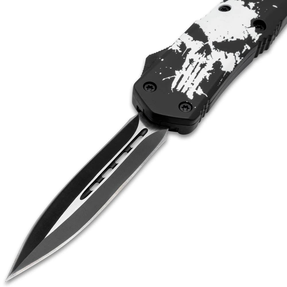 Executioner double action OTF knife extended view