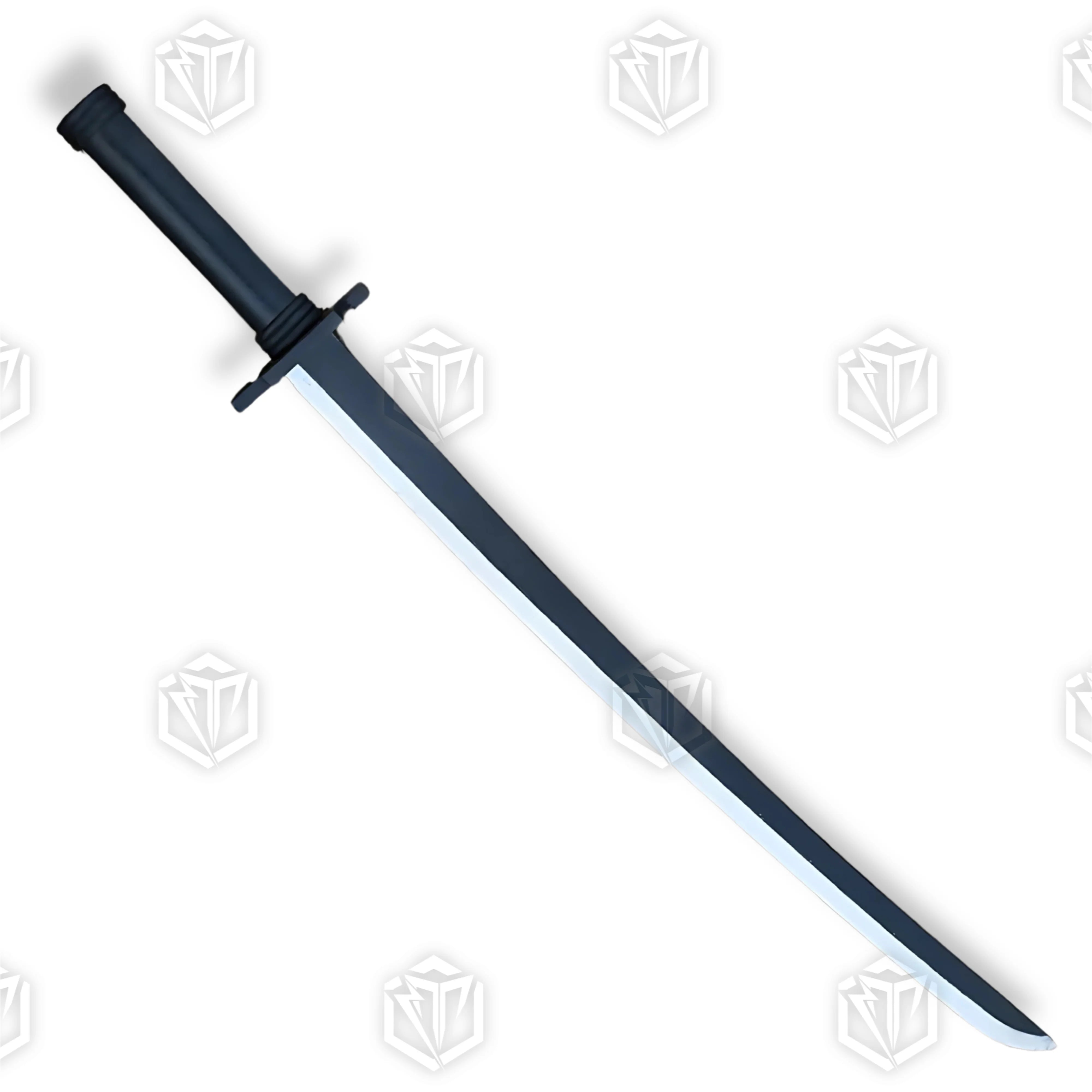 Premium Ichigo Tensa Zangetsu Wooden Sword Replica with black finish.