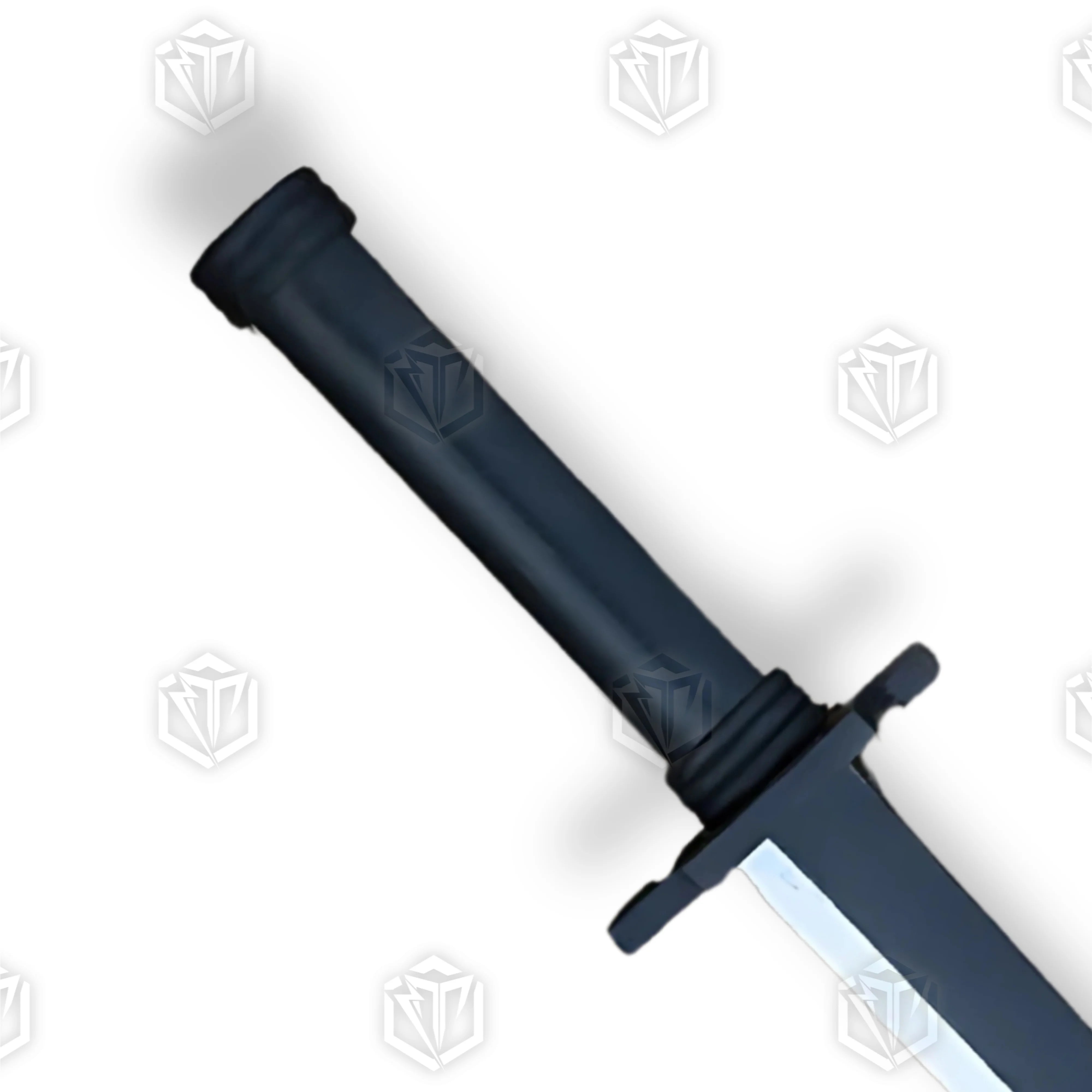 Premium Ichigo Tensa Zangetsu Wooden Sword Replica with black finish.