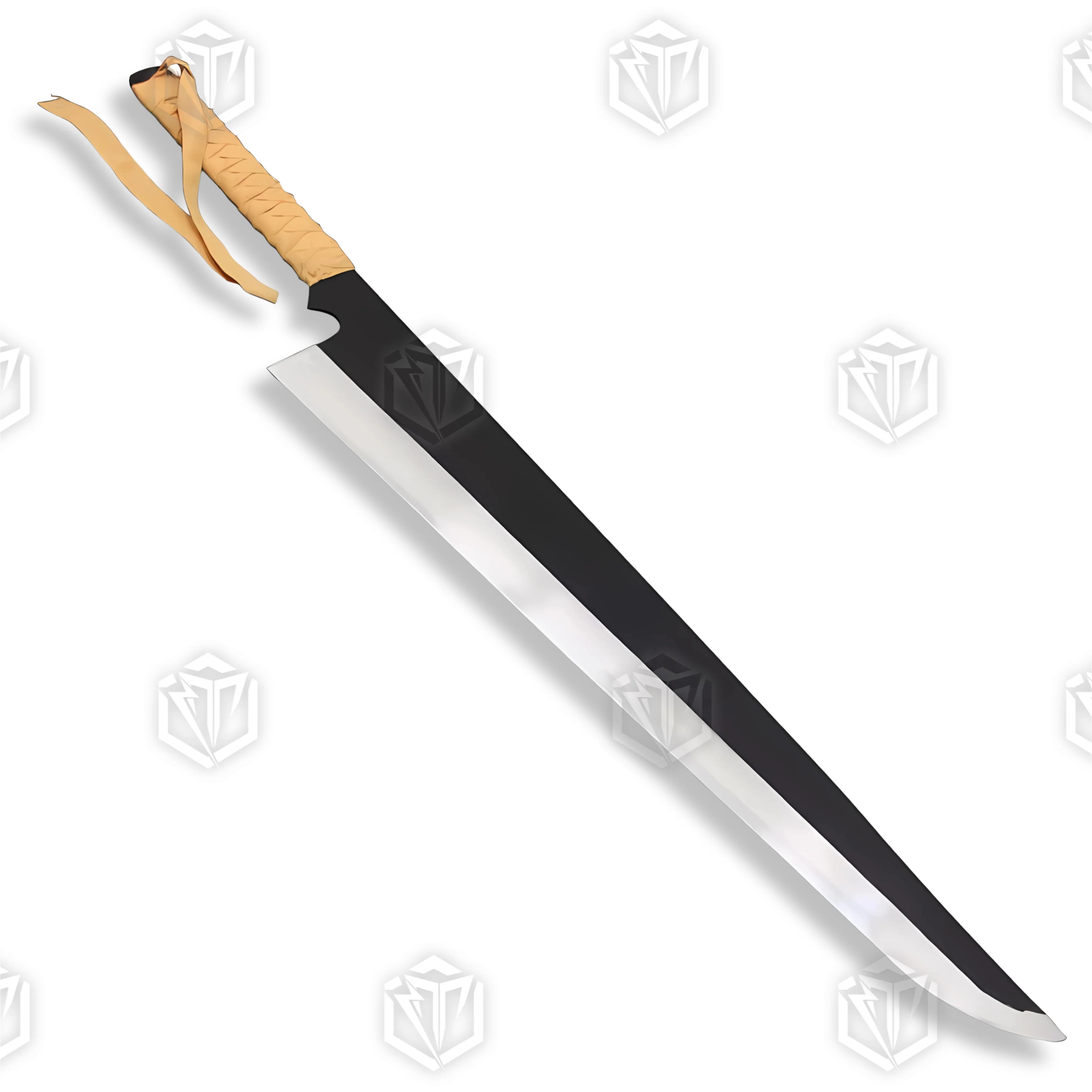 Premium Ichigo Kurosaki Zangetsu Shikai Sword Replica with two-tone blade.