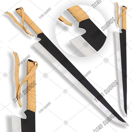 Premium Ichigo Kurosaki Zangetsu Shikai Sword Replica with two-tone blade.