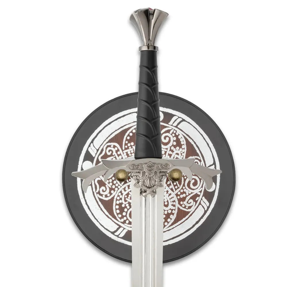 Kingdom’s Legacy medieval replica sword with ruby pommel