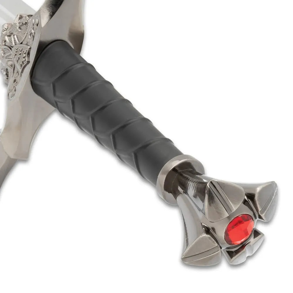 Kingdom’s Legacy medieval replica sword with ruby pommel