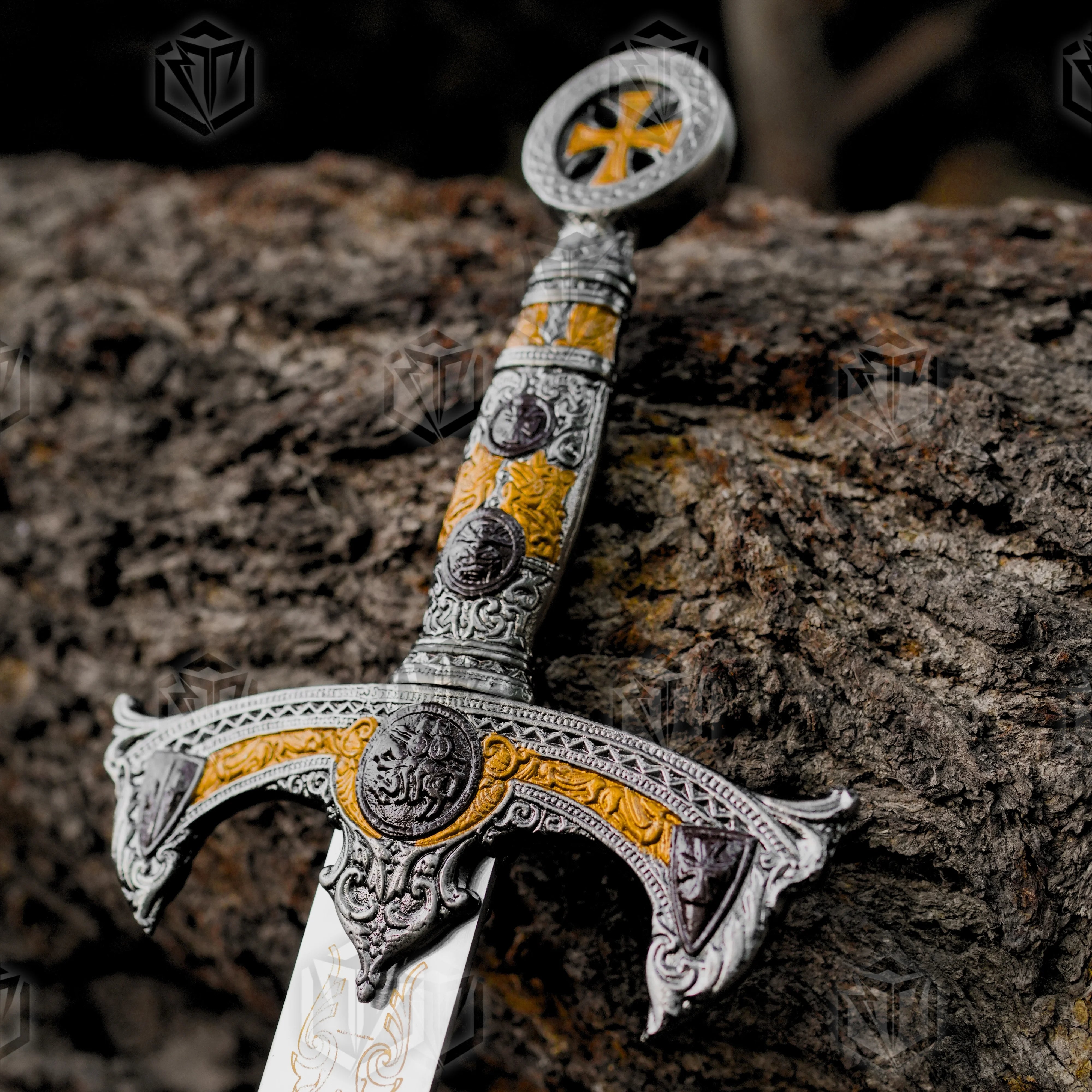 Premium Knights Templar Stainless Steel Premium Sword Replica with stainless steel blade