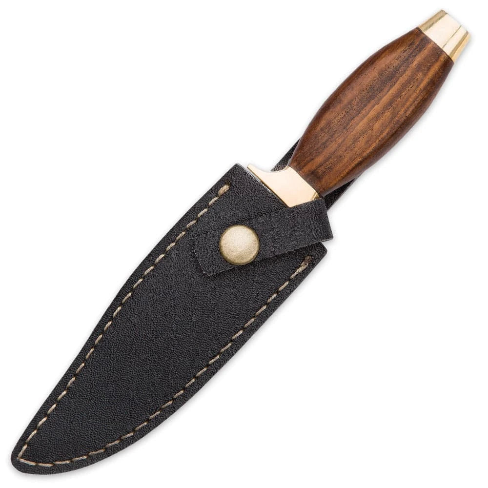 Assassins Guild tactical arm gauntlet with stainless steel blade and canvas sheath