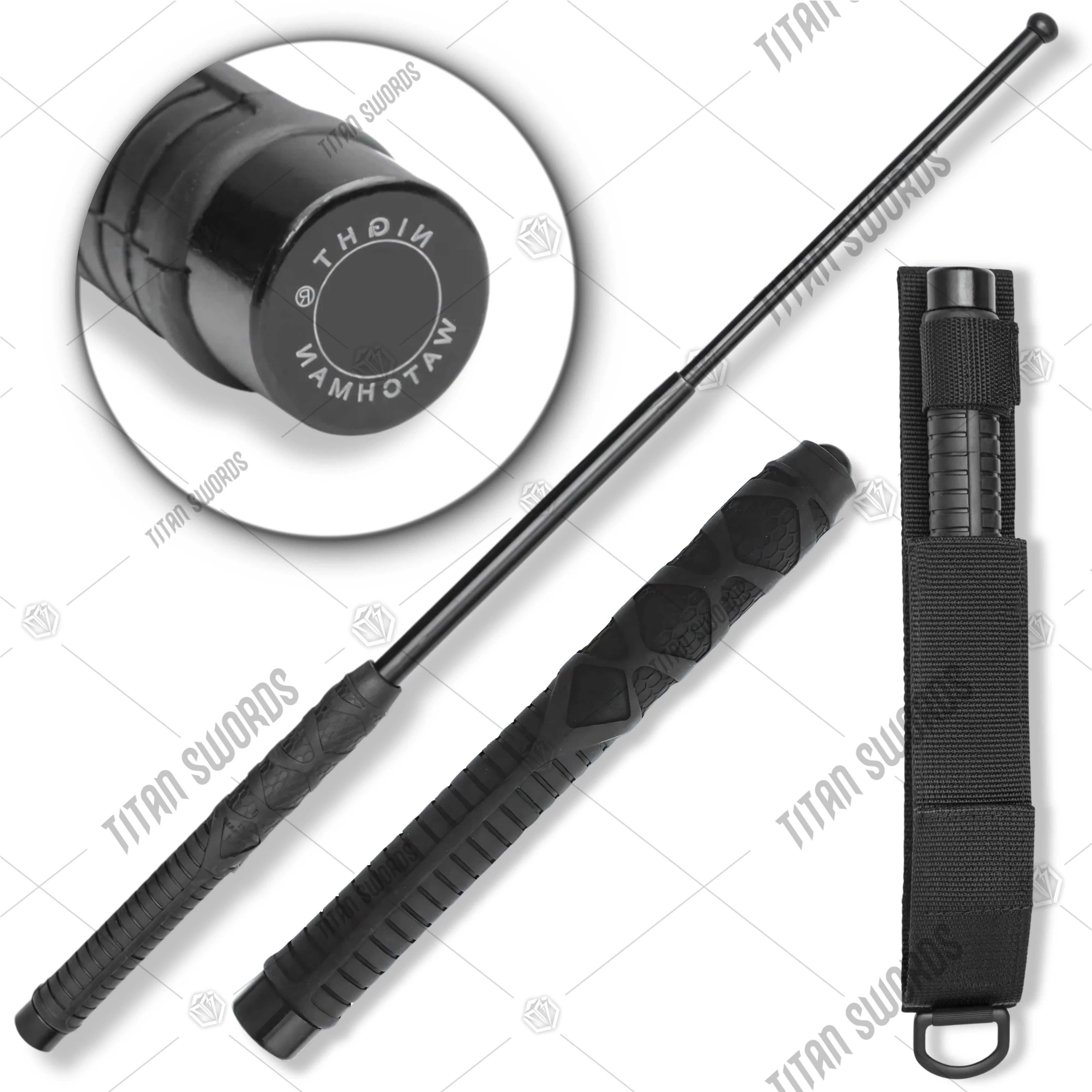 Premium Night Watchman 26-Inch Impact Baton with steel.