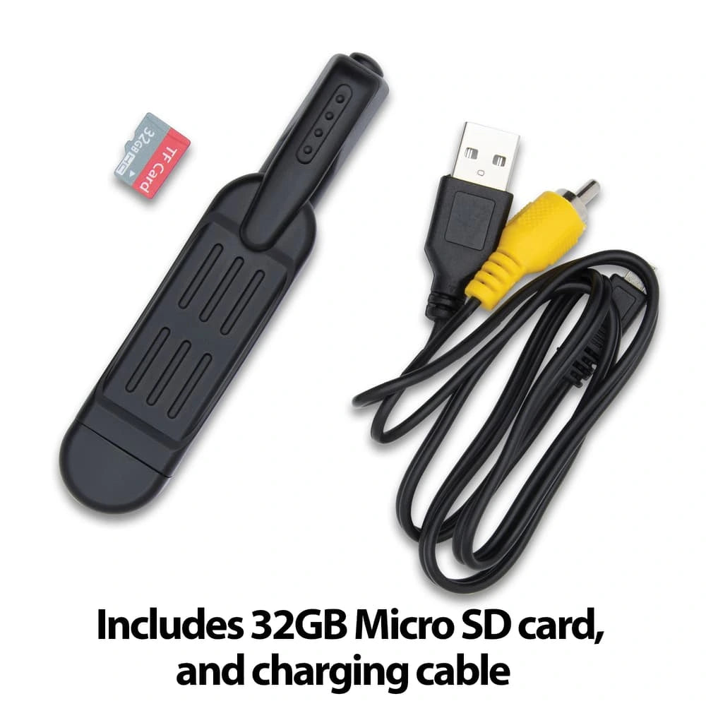 Pen spy camera 1080p HD video recorder with USB playback and motion detection for discreet use