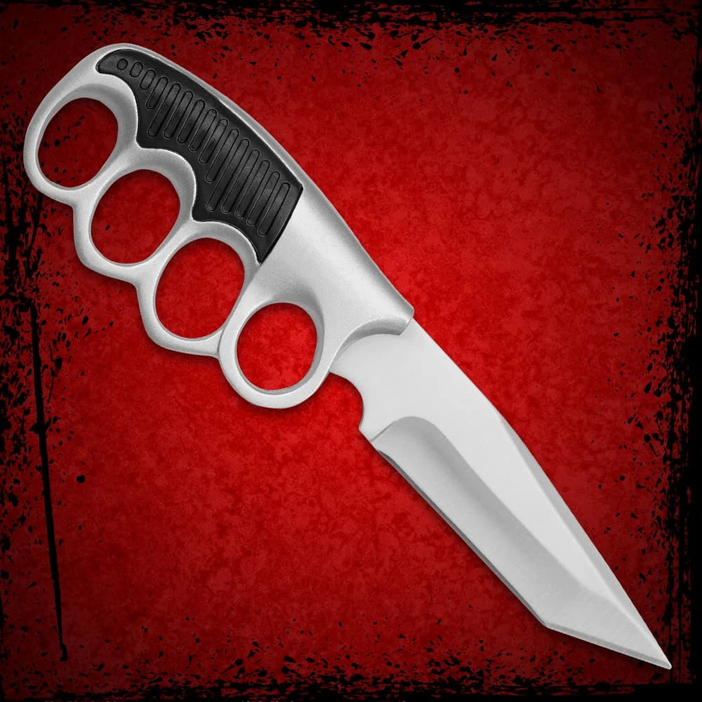 Premium Military Warrior knife full view with sheath
