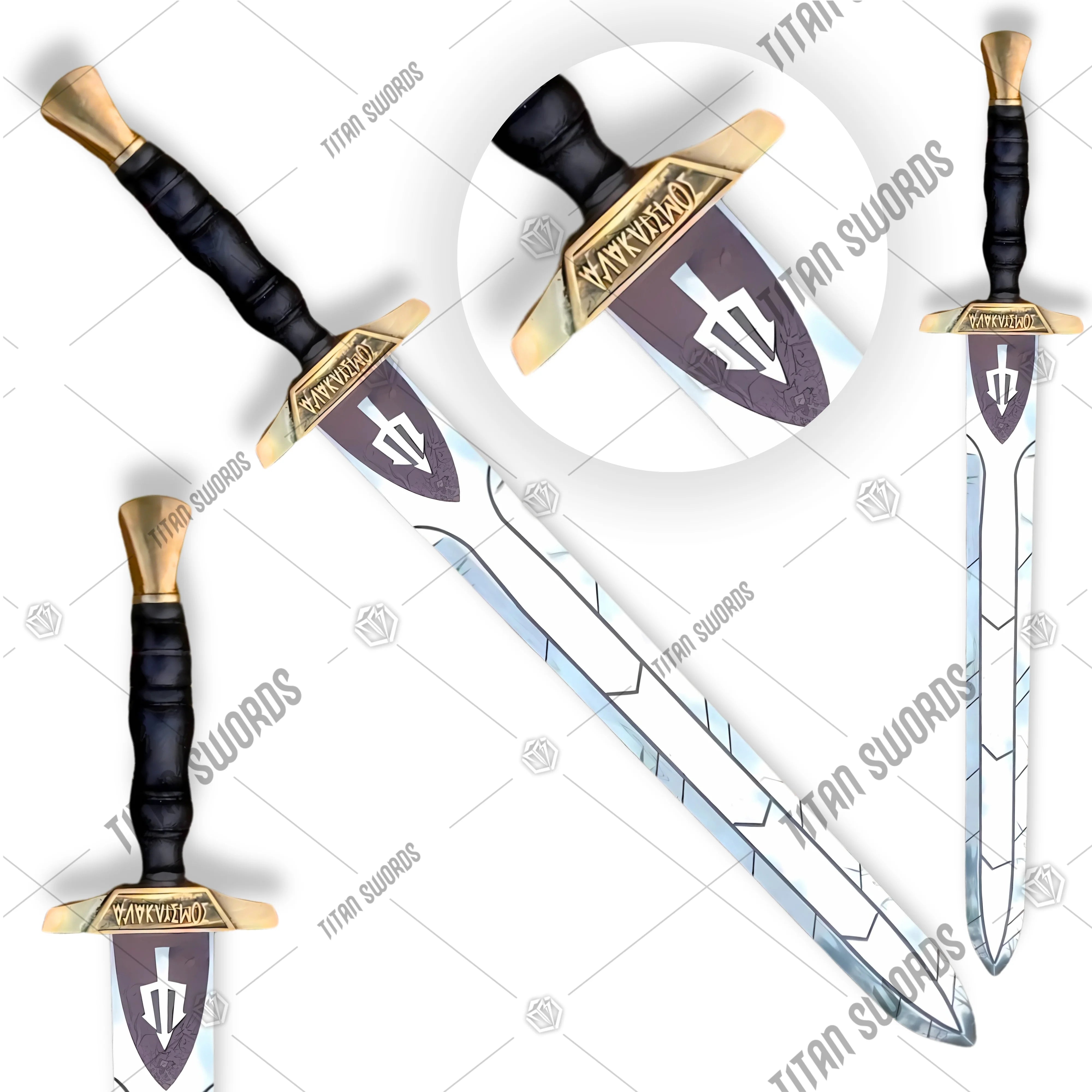 Premium Riptide Percy Jackson Anaklusmos Sword Replica with Celestial Bronze finish.