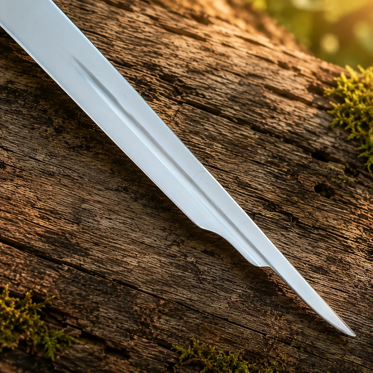 Shards of Narsil LOTR decorative display replica featuring a shattered silver blade with an detailed crossguard and a ribbed black grip.