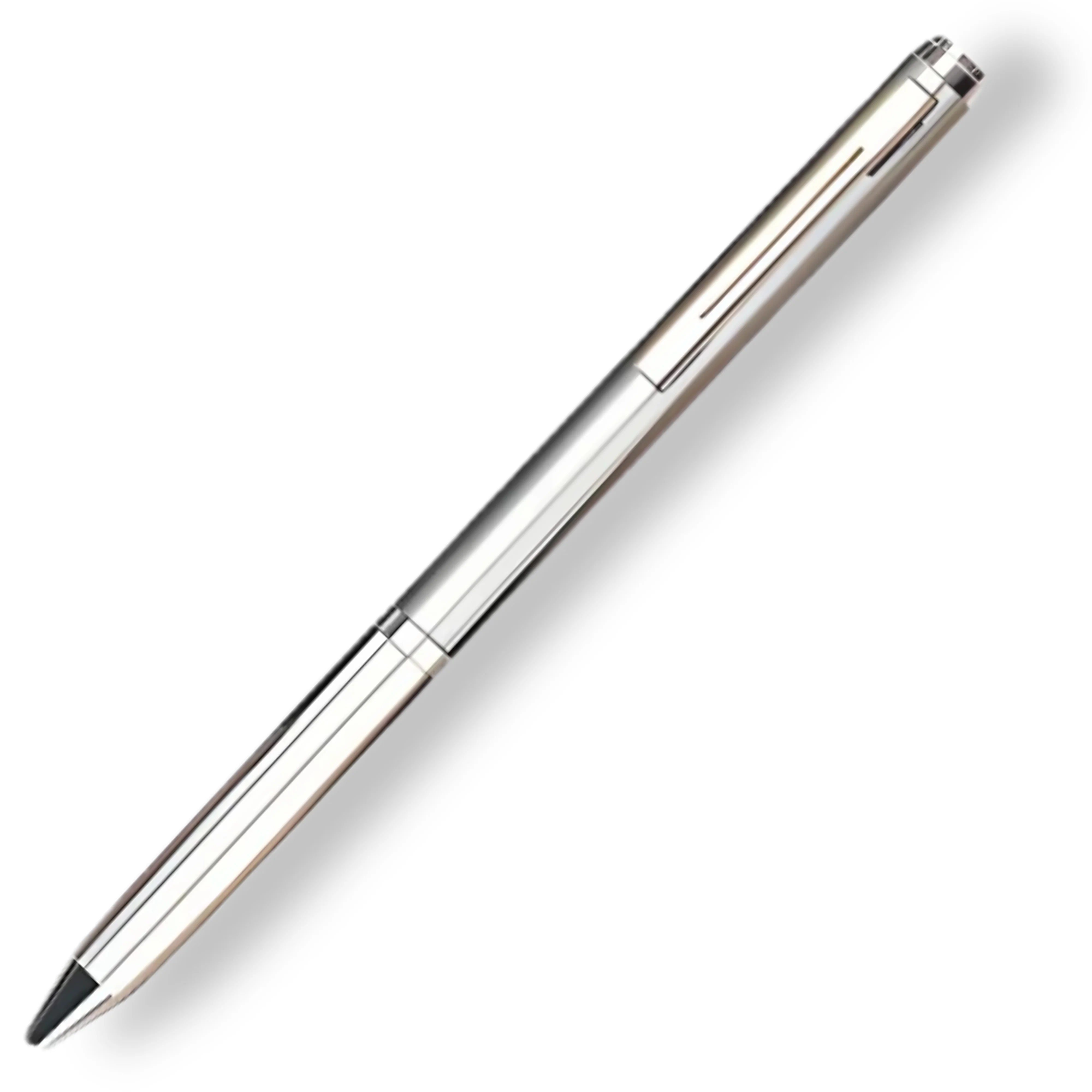 Premium Silver Ink Pen Hidden Knife Dual Utility with concealed blade.