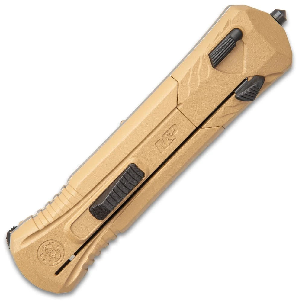Smith & Wesson OTF pocket knife deployed view