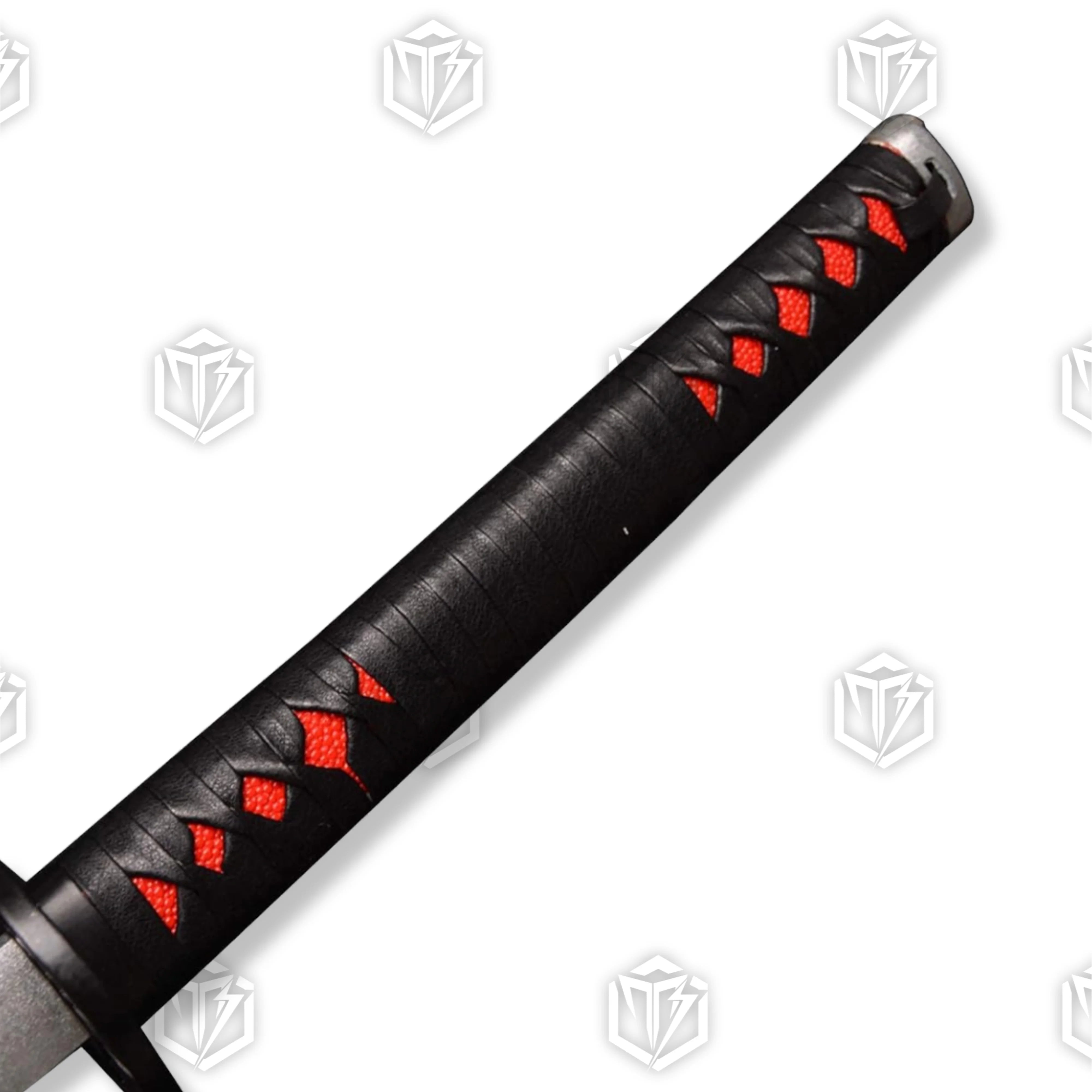 Premium Tanjiro Kamado Nichirin Demon Slayer Sword Replica with carbon steel blade.